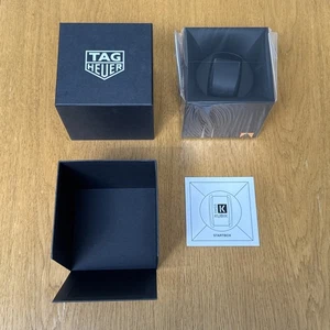 Caja de inicio enrolladora de reloj Tag Heuer Swiss Kubik negra - Nueva en caja - Imagen 1 de 8