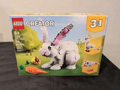 LEGO Creator 31133 3 In 1 White Rabbit 258 Pieces Building Toy For Ages 8+ - Image 1 of 2