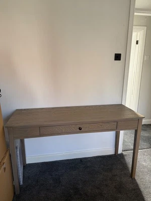 Cotswold company smoked oak dressing table with drawer, good condition - Image 1 of 3