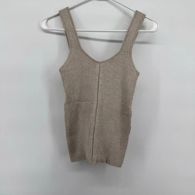 WHBM White House Black Market Sweater Tank Womens XS Beige Fall Winter Layers - Image 1 of 4