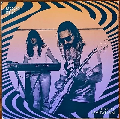LP - Moon Duo – Live At Levitation - Orange Crush w/ Heavy Bone & Black - NM - Photo 1/4