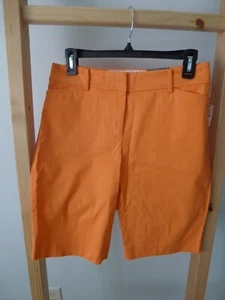 Neu mit Etikett Talbots Größe 2 PERFEKTE Bermuda SHORTS 10 1/2" orange - Bild 1 von 2