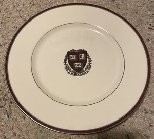 Harvard University 10 1/2" Plate by Shreve, Crump & Low Co.  'Ve Ri Tas' Shield - Picture 1 of 5