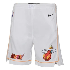 Youth Miami Heat 2022/23 City Edition Swingman Shorts - White - Picture 1 of 3