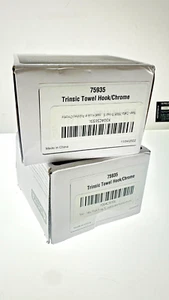 Lot Of 2 Delta Trinsic 75935 Single Towel Hook Polished Chrome Wall Mounted - Picture 1 of 2