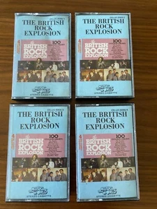 THE BRITISH ROCK EXPLOSION AUSTRALIAN RELEASE 4 x CASSETTE TAPES - Picture 1 of 5