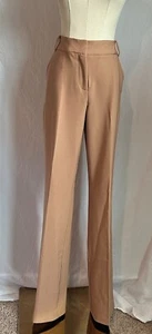 NEW YORK & COMPANY Women Brown Mid Rise Stretch Pockets Straight Leg Pants - Picture 1 of 6