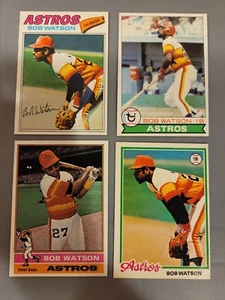 7 Card Lot Bob Watson Astros, Braves - Excellent Condition - Picture 1 of 4