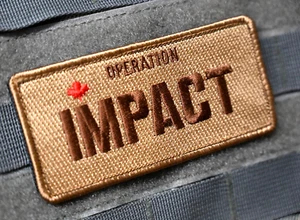 CANADIAN ARMED FORCE CAF OPERATION IMPACT in Iraq Jordan 'n Lebanon vêlkrö PATCH - Picture 1 of 14