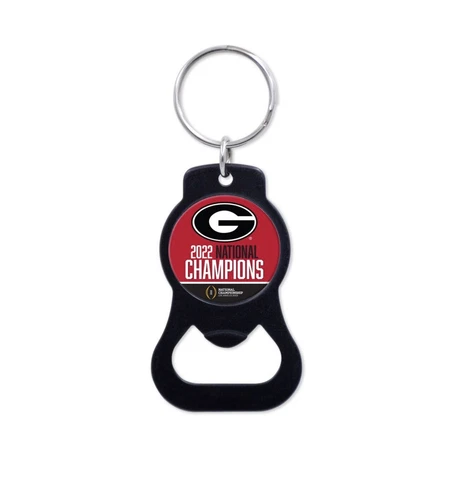 GEORGIA BULLDOGS COLLEGE FOOTBALL PLAYOFF BLACK BOTTLE OPENER KEY RING Cover