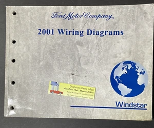 2001 Windstar Wiring Diagram Manual Ford Mini Van, Fair Condition, Free US Ship - Picture 1 of 8