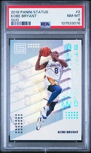 2018 Panini Status Quo 2 Kobe Bryant PSA 8 Los Angeles Lakers NBA - Picture 1 of 2