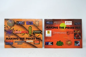 Lot Of 2 Making The Pieces Fit Puzzle Square Gaming Brand Logo 12 Pcs - Picture 1 of 3