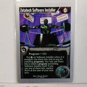 ZETATECH SOFTWARE INSTALLER -- NETRUNNER CCG -- LIMITED v1.0 --- NM - Picture 1 of 1