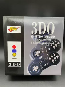 Joypad 3DO sei pulsanti infrarossi rosso - Fire Panasonic/Sanyo/Goldstar 3DO-NUOVO/NUOVO DI ZECCA - Foto 1 di 11