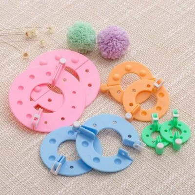 Pompon Set 4 versch. Größen Bommel Maker selber machen K1U 2021 Macher R3A0 I8B6 - Bild 1 von 4