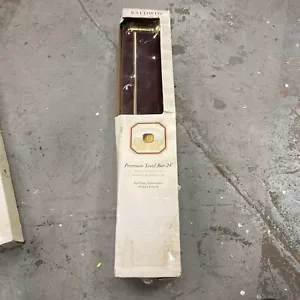 Baldwin Napoli 24" Towel Bar Polished Brass 3401-030-24 - Picture 1 of 12
