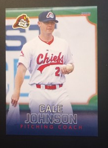 2018 Peoria Chiefs Cale Johnson #29