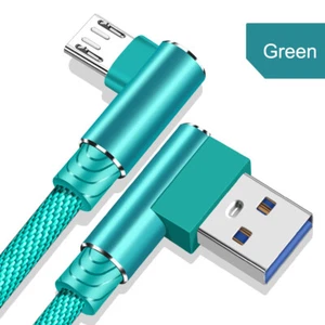 90 Degree Micro USB FAST Charger Charging Data Snyc Cable For Samsung S7 Huawei - Picture 1 of 16
