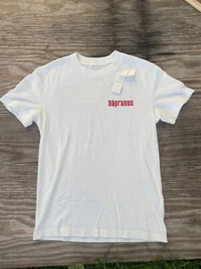 Abercromie & Fitch The Sopranos T Shirt Mens S White HBO Soft Relaxed Fit NEW - Picture 1 of 9