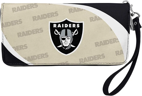 Las Vegas Raiders NFL Women's Curve Zip Organizer Wallet / Purse Cover