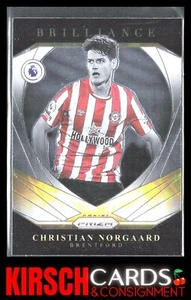 Christian Norgaard 2021-22 Panini Prizm Premier League #13 Brilliance Brentford - Picture 1 of 2