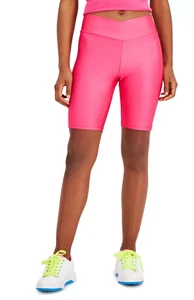 JENNI On Repeat Crossover Waist Bike Shorts sz XS X-Small Biker Fuchsia Pink - Picture 1 of 1