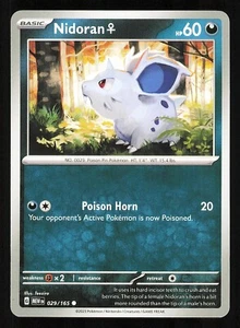 Nidoran 029/165 Regular Near Mint Pokemon TCG Scarlet & Violet 151 - Picture 1 of 1