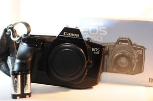 Canon EOS 650 35mm FILM SLR Analog camera body GR-10 Grip battery manual working - Picture 1 of 11