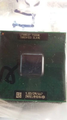used SLA4E Intel Core 2 Duo Mobile T5550 1.833GHz/2M/667MHz Socket P Processor - Image 1 of 2