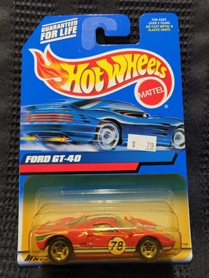 Ford GT-40 1966 Track Car Hot Wheels. Raro, ¡VHTF! Tarjeta azul '00. Coleccionista #139. Foto 1 de 4