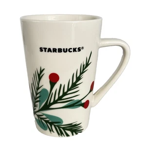 Starbucks Christmas Green Pine Leaves Written Logo Coffee Mug 12 oz 2020 - Bild 1 von 12