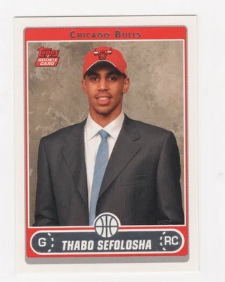 2006-07 TOPPS BASKETBALL ROOKIE THABO SEFOLOSHA CHICAGO BULLS #257 - Image 1 of 2