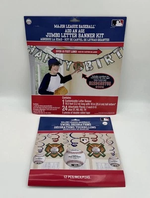 MLB Officially Licensed Jumbo Letter Banner Kit And Swirl Decorations - Image 1 of 4