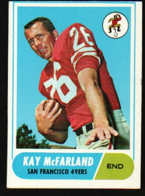 1968 Topps Football #113 - Kay McFarland RC - San Francisco 49ers  68-146 - Image 1 of 2