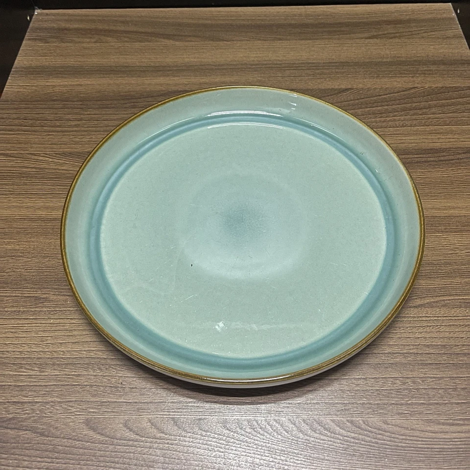 Stoneware Turquoise Reactive Glaze Dinner Plate 26cm Ceramic Tableware - Image 1 of 4