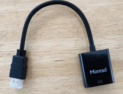 HDMI TO VGA MONITOR CABLE COMPUTER TV CORD 15-PIN 1080P PC - Image 1 of 4