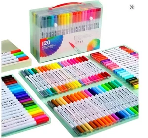 120 Farb Pinsel Stifte Set Dual Tips Soft Fine Art Marker Zeichnen Aquarell - Bild 1 von 17