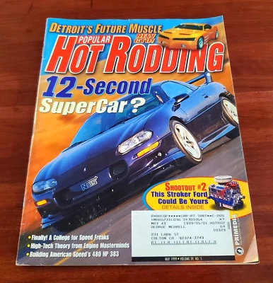 POPULAR HOT RODDING: 12-SECOND SUPERCAR? DETROIT'S FUTURE MUSCLE MAY 1999 - Image 1 of 4