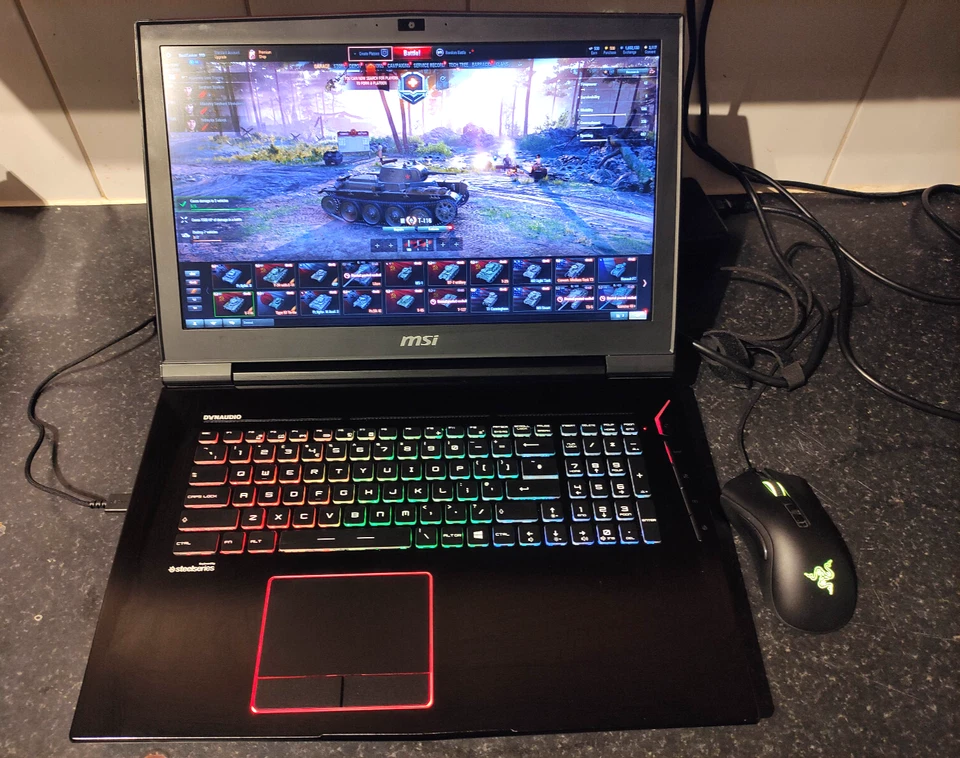 MSI Titan Pro 17.3" GTX 1080 i7-7700HQ 16GB RAM 256GB SSD 1TB HDD 120Hz GT73EVR7 - Image 1 of 4