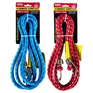 Handy Hardware Heavy Duty Bungee Cord 200cmX12mm Red or Blue 133246 - Picture 1 of 1