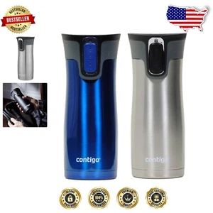 Practical 2-Pack 16oz Travel Mugs in Monaco - Insulated for Hot & Cold Beverages - Picture 1 of 4