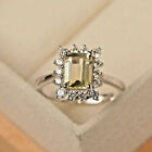 Lemon Quartz,Sterling Silver,Engagement Ring,Anniversary Gift ring for Women