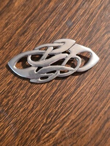 Vintage St. Justin Pin Brooch Celtic Bow Knots - Picture 1 of 4