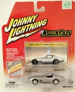 2003 Johnny Lightning "Classic Gold" 1969 Chevy Corvette Coupe - Picture 1 of 7