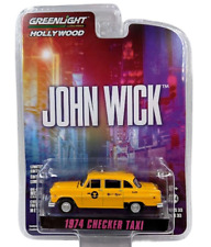 Greenlight John Wick 1974 Checker Taxi NYC 1:64 Metal Diecast Car Model Toy