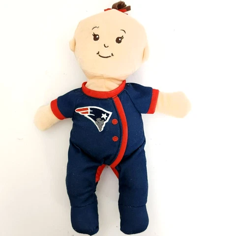NFL New England Patriots Baby Fanatic Wee Baby Doll 12" Plush Figure Cover