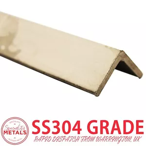 30mm x 30mm x 3mm 304L Stainless Steel Angle Trim | 1 Metre Strip - Picture 1 of 4