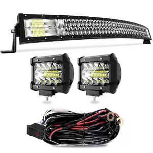 40/42 Inch Curved Led Light Bar TERRAIN VISION 240W 5D Spot Flood Combo Beam ... - Picture 1 of 8