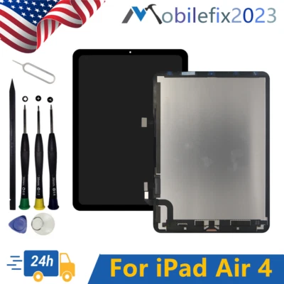 Replace For iPad Air 4 4th Gen 10.9'' A2072 A2324 A2316 Display LCD Touch Screen - Image 1 of 4